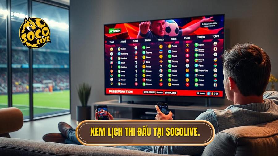 Xem lịch thi đấu tại Socolive