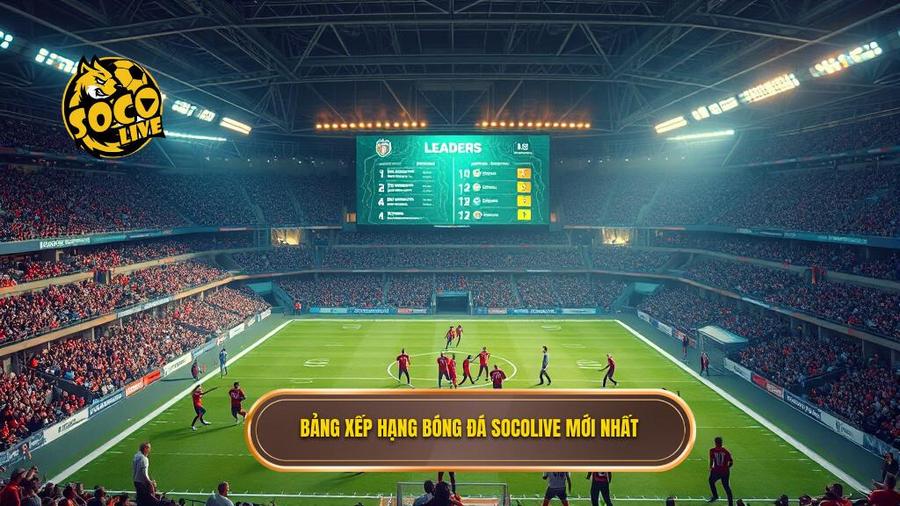 Bảng xếp hạng bóng đá Socolive mới nhất