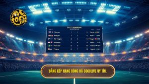 Bảng xếp hạng bóng đá Socolive uy tín