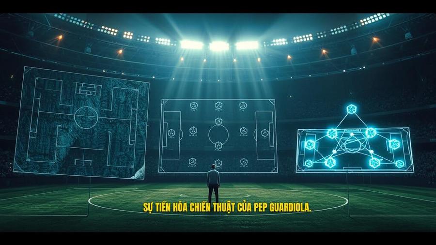 2. Sự tiến hóa chiến thuật của Pep Guardiola.