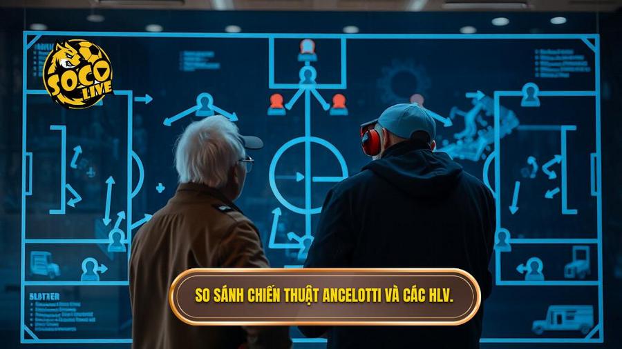 3. So sánh chiến thuật Ancelotti và các HLV.