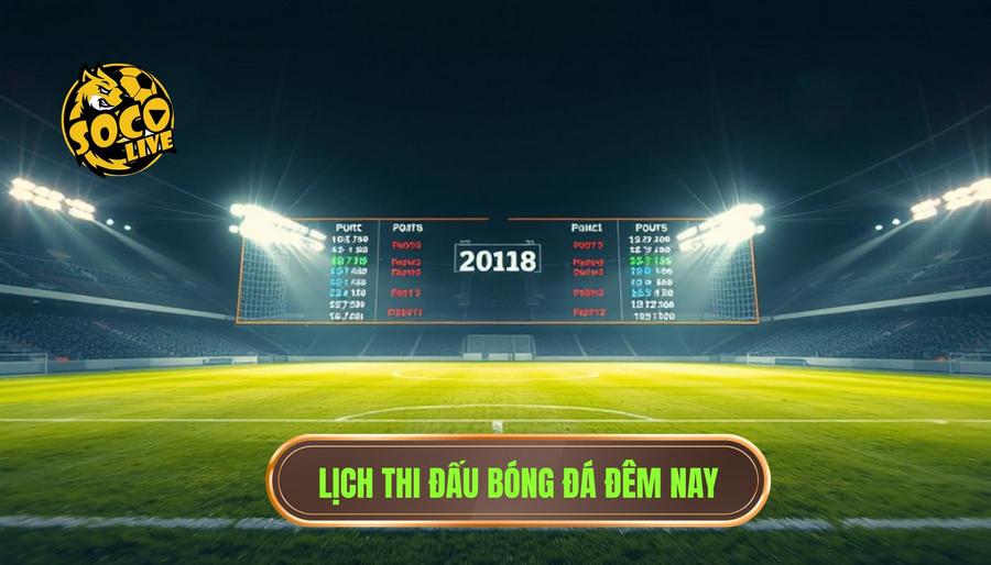 Lịch thi đấu và các giải đấu nổi bật đêm nay